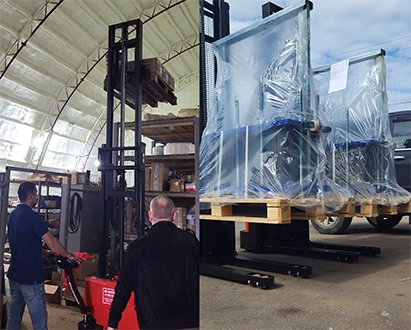 Тест-драйв складской техники на нашем складе в Коломне